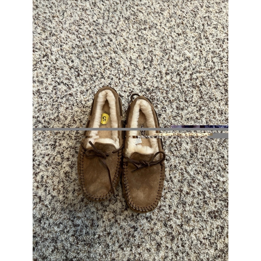 UGG Women's Olsen Chestnut Suede  Size‎ 5 New Flat Shoes